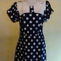 R1357 : Robe pois 80's T.38