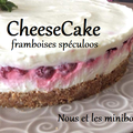 Mercredi C'est Pâtisserie - Spécial Canicule ;) CheeseCake Framboises Spéculoos sans cuisson