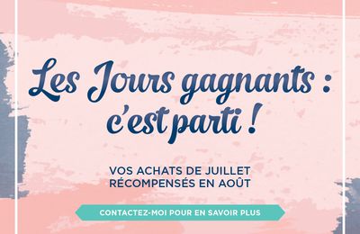 Les jours gagnants c'est parti chez stampin'up