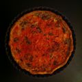 Quiche tofu aux herbes, champignon et tomate