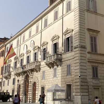 Campo Marzio - Piazza di Spagna et Pincio (3/25). Le palais Monaldeschi, ambassade d’Espagne.