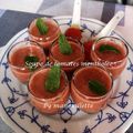 soupe de tomates mentholée
