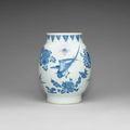 A blue and white oviform jar, Chongzhen period (1621-1644)