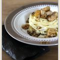 Tagliatelles aux cèpes et au foie gras