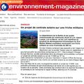 Revue de Presse : Environnement