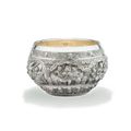 Large bol en argent, Birmanie, vers 1900 