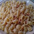 CONCHIGLIE... A LA SAUCE SAFRANEE AU SAUMON!!!