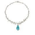 H.Stern. Paraiba tourmaline Nature necklace & Paraiba tourmaline rings