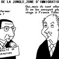 Fermeture de la jungle , zone d'immigration sauvage