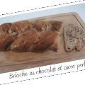 Brioche au chocolat et sucre perlé (4,5pp)