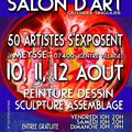 Salon d'art à Meysse les 10,11,12 aout 2018. J'expose dans l'Eglise