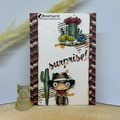Carte d'Anniversaire ambiance Far West