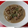 ROGNONS DE VEAU AUX CHAMPIGNONS ET PORTO