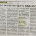 LA LITTERATURE AU COEUR DE LA VIE DE JULIEN GRACQ