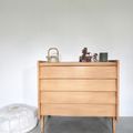 COMMODE VINTAGE BOIS BRUT