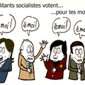 Aubry, Delanöé, Royale, Hamon...et les autres, les militants socialistes votent les motions.
