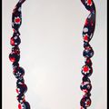 collier tissu Sylvie