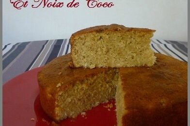 Cake au céleri rave citron noix de coco 