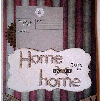Carte Vintage "Home Swing Home" 