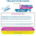 Trois ateliers d'écriture littéraire sur les canaux, les fontaines et l'Escaut