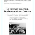 le contact colonial : des individus et des groupes (9 et 10 novembre à Paris)