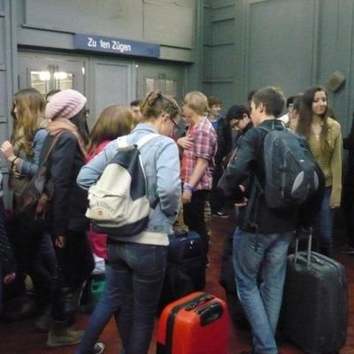 Abschied im Bahnhof von Sankt Goar