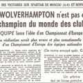 60 ans de champions européens, 1ère partie