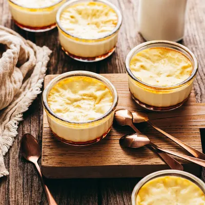 Crème aux oeufs au caramel