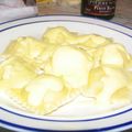 Raviolis au crabe, sauce hollandaise