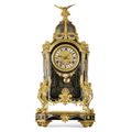 A turtleshell and brass boulle marquetry cartel clock, the dial signed by Isaac Thuret horloger du Roi Louis XIV, early 18th c.
