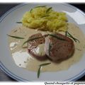 MEDAILLONS DE VEAU A LA CREME D'ESTRAGON