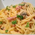 Spaghetti à la carbonara améliorés