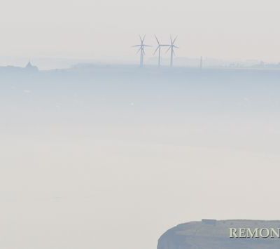 Falaises de Fécamp vues d'Etretat 