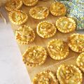 Mini tartelettes crabe , citron vert et pignon de pin 