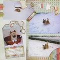 Page de scrapbooking "Rouky"