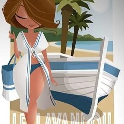 des affiches sur le Lavandou