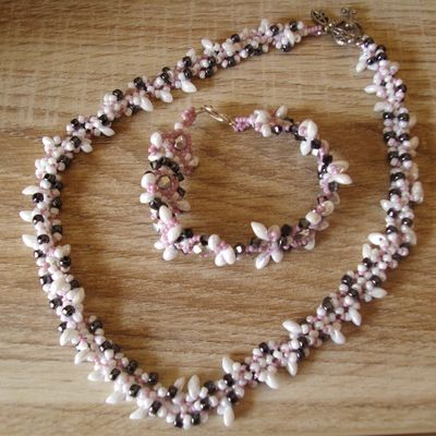 bracelet SPIKY BRANCH et son collier assorti...