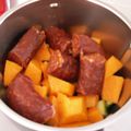 SOUPE DE CUCURBITACEES AU CHORIZO