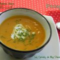 Potage à la patate douce et à la cannelle, sans gluten et sans lactose