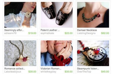 Etsy's frontpage tonight