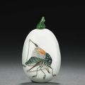 An enameled porcelain snuff bottle, Daoguang period