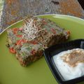 Terrine de légumes à la farine de lentilles