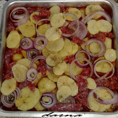 pomme de terre au merguez