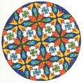 Mandala de septembre : Azulejos - version colorée