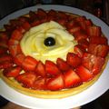 tarte fraise-poire