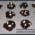 Cookies chocolat au pépites de chocolat blanc