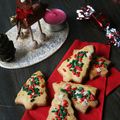 Sablés de Noël en forme de sapin 