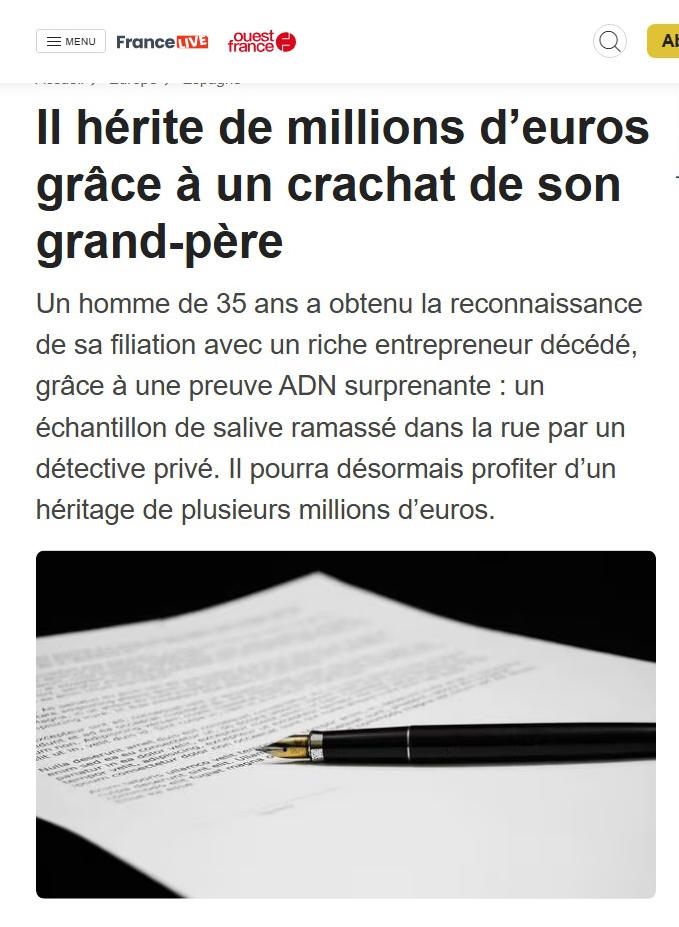 la fortune par la salive