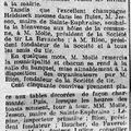 1913 15 Juin : La Montagnarde remporte le concours cantonal de tir