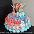 Anna et Elsa reine des neiges en bonbons
